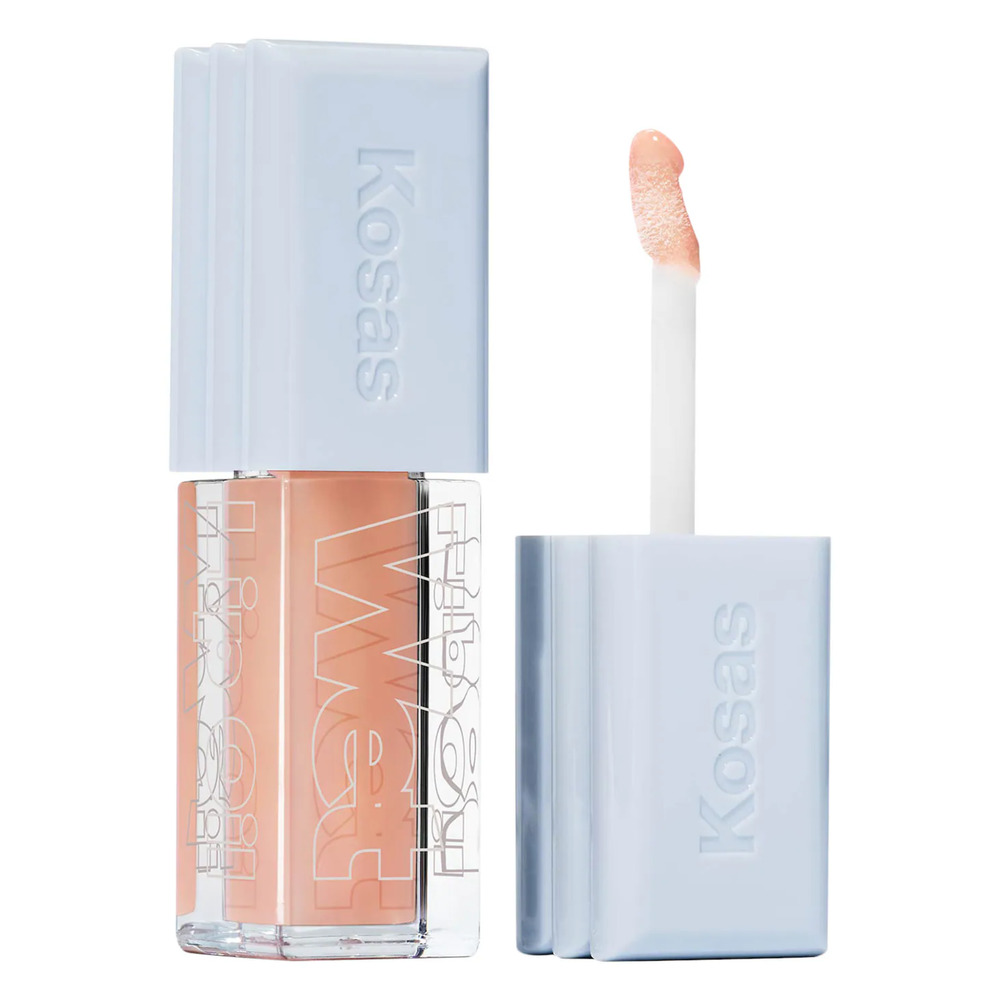 Kosas Wet Lip Oil Gloss Plumping Peptide Lip Treatment Gloss Jellyfish Size NIB